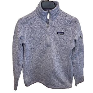 Women's Patagonia Better Sweater Zip Knit/ Fleece Pullover Sz M Purple